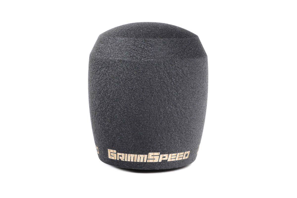 Stubby Shift Knob Stainless Steel Black M12x1.25 Manual For Subaru/Ford GrimmSpeed - 380002
