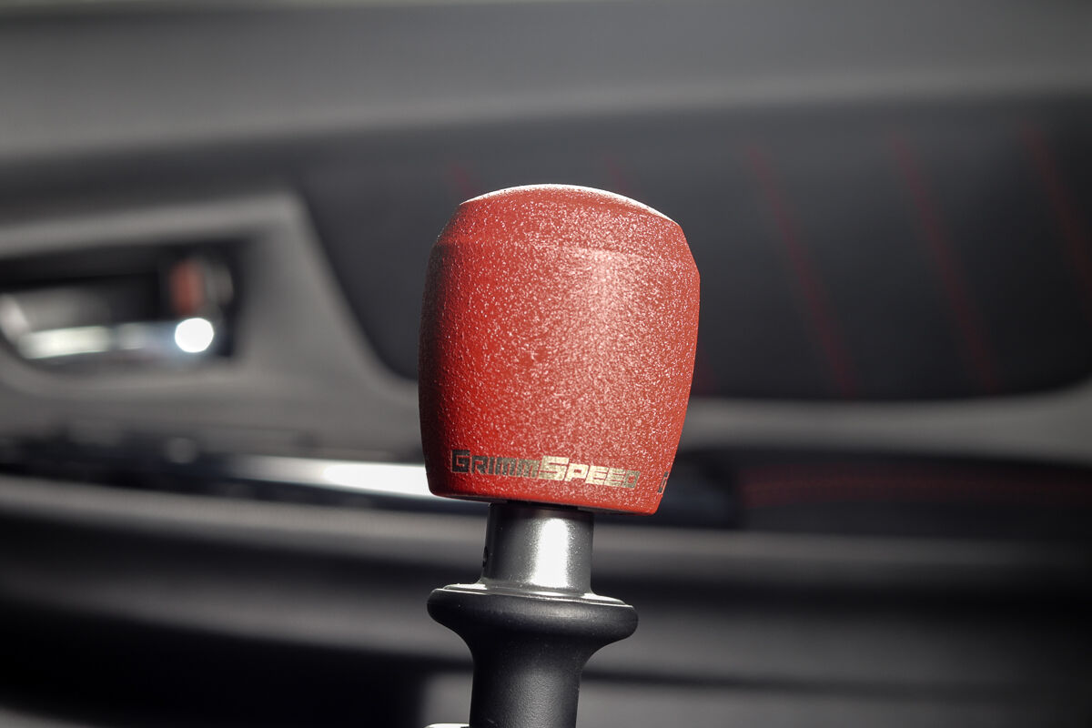 Stubby Shift Knob Stainless Steel Black M12x1.25 Manual For Subaru/Ford GrimmSpeed