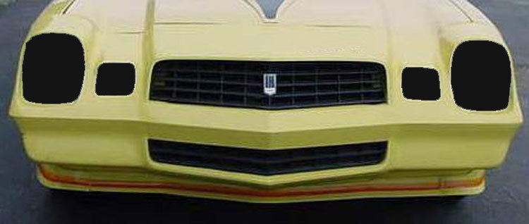 1978-1981 Chevrolet Camaro Headlight Covers 4PC - Smoke - GT0103S
