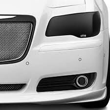 2011-2014 Chrysler 300 Headlight Covers 2PC - Carbon Fiber Look - GT0118X
