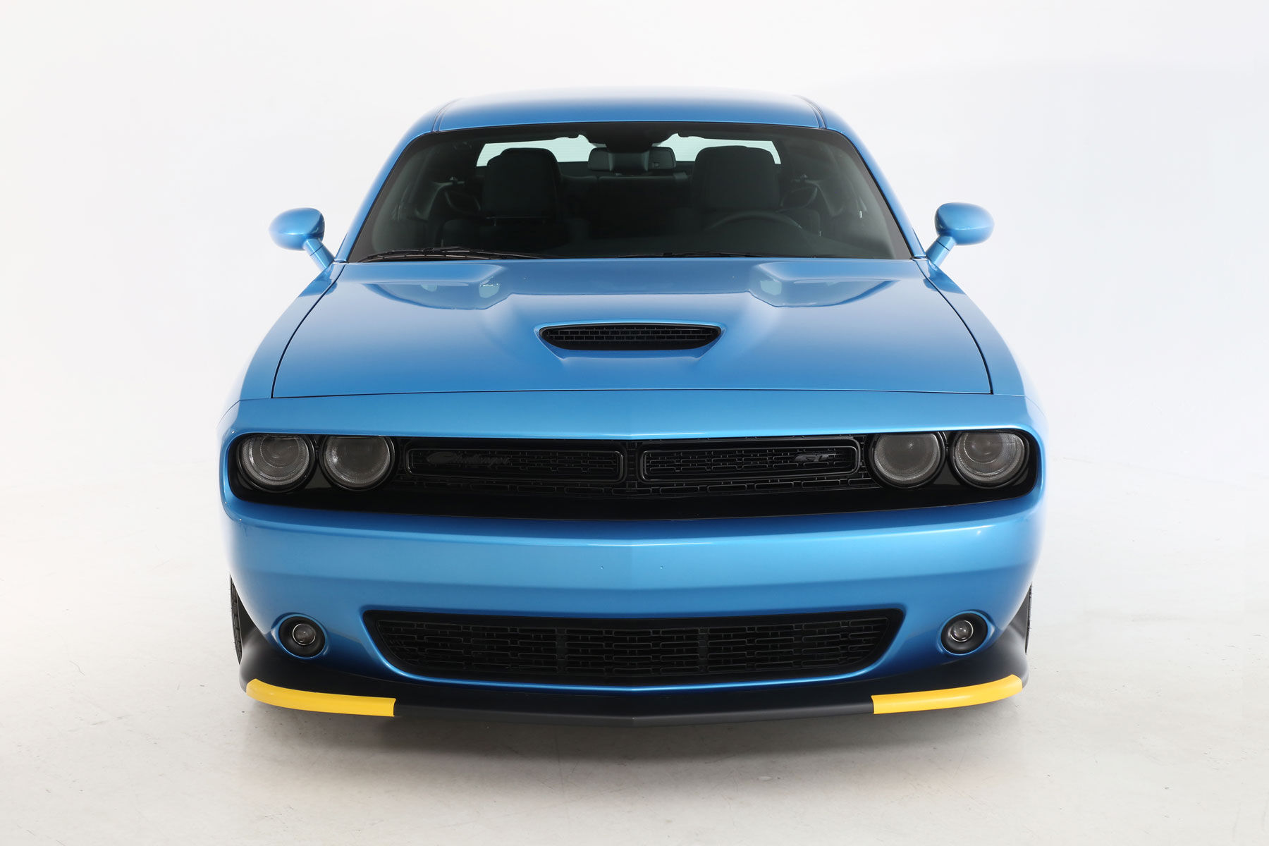2015-2022 Dodge Challenger Headlight Covers 4PC - Carbon-Fiber-Look