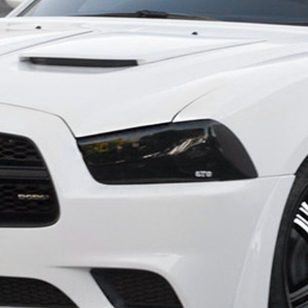 2011-2014 Dodge Charger Headlight Covers 2PC - Smoke - GT0177S