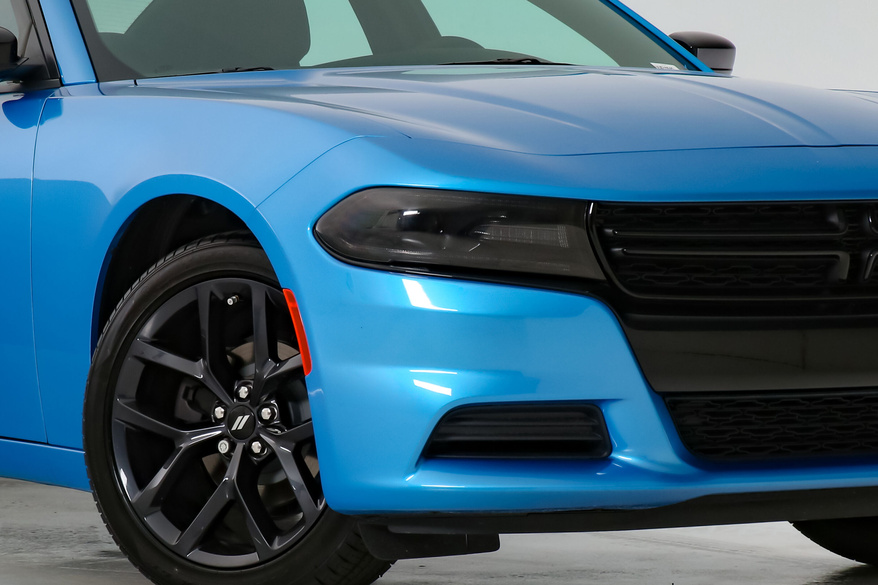 2015-2023 Dodge Charger Headlight Covers 2PC - Carbon-Fiber-Look