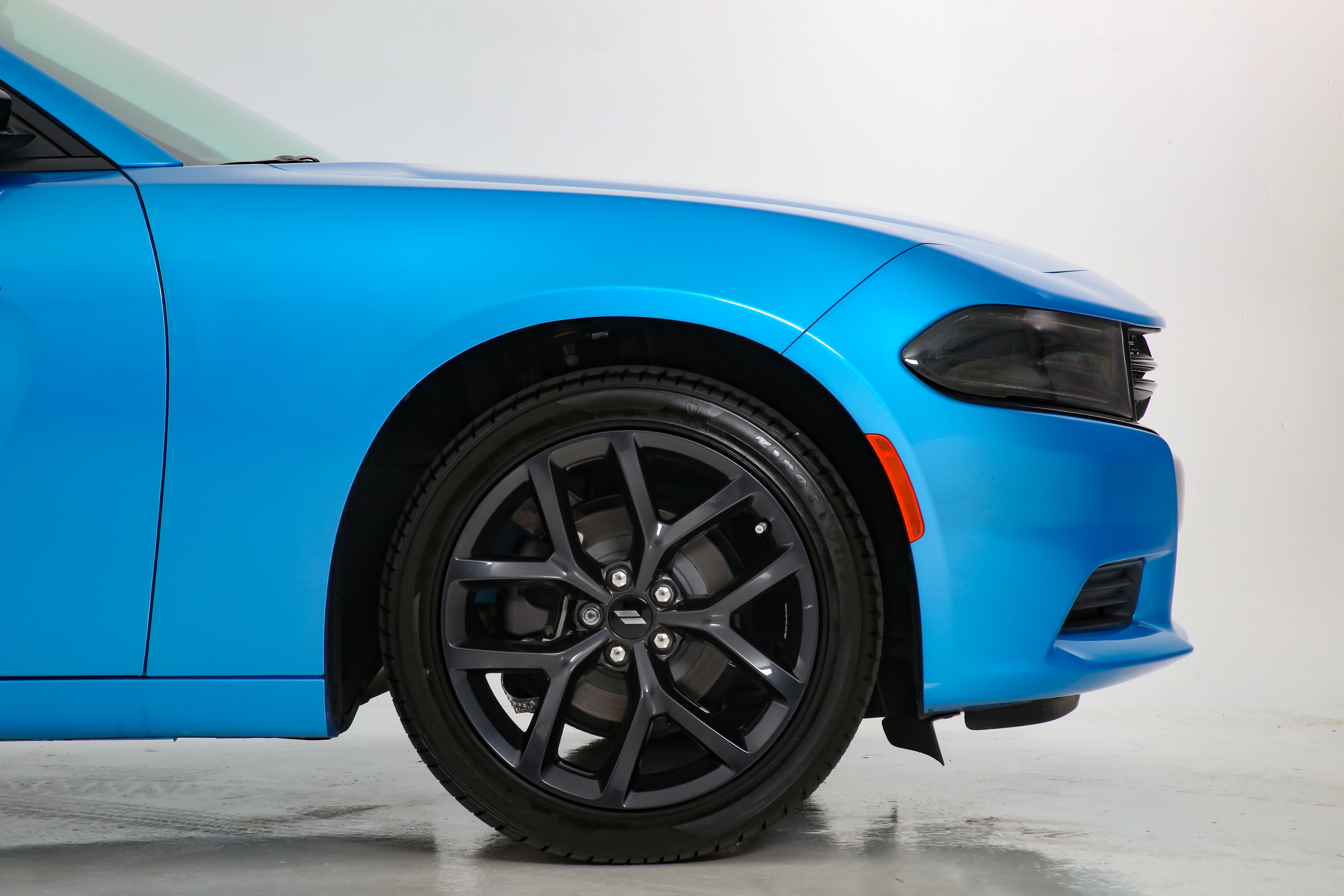 2015-2023 Dodge Charger Headlight Covers 2PC - Carbon-Fiber-Look