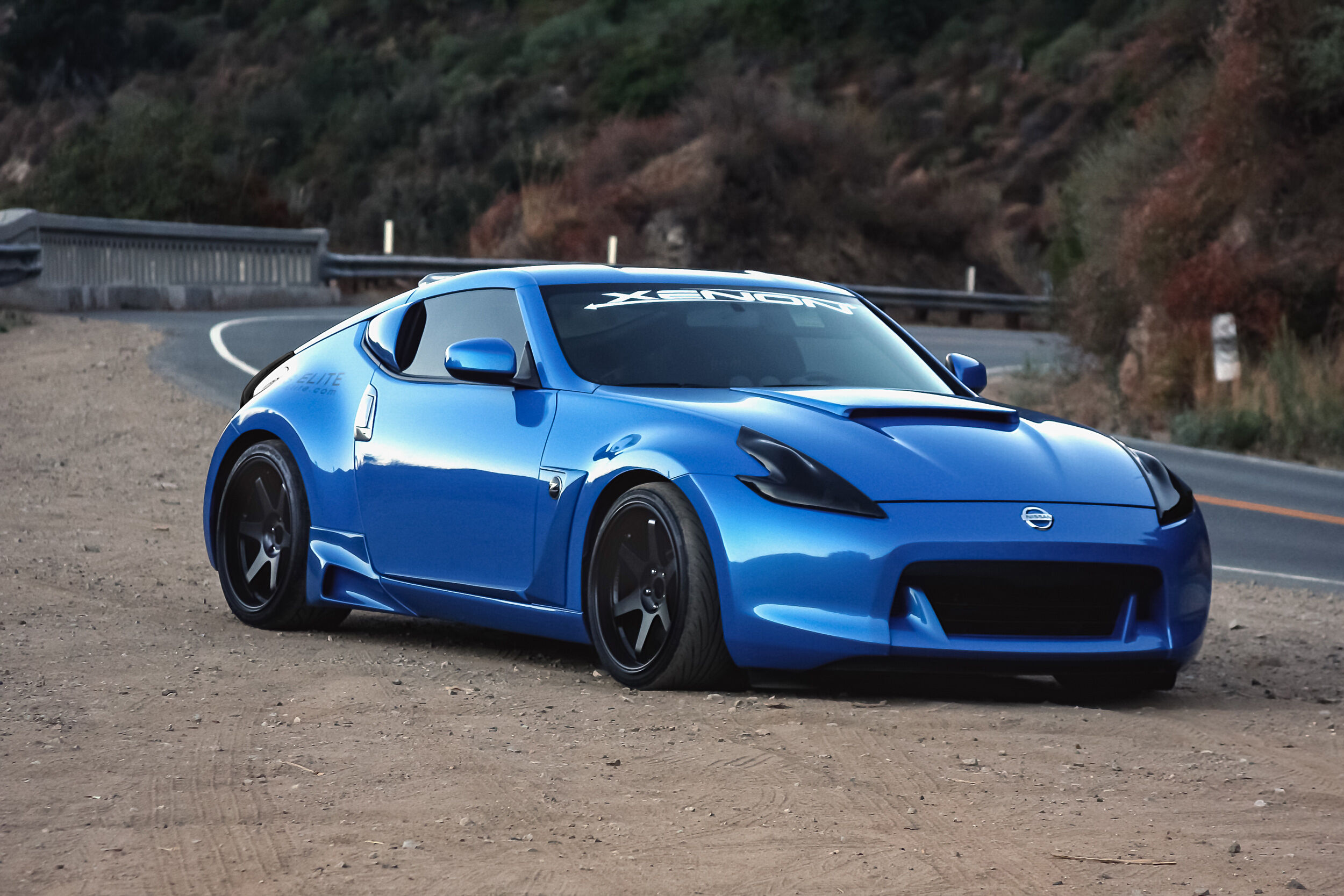 2009-2020 Nissan 370z Headlight Covers Carbon Fiber Look - GT0278X