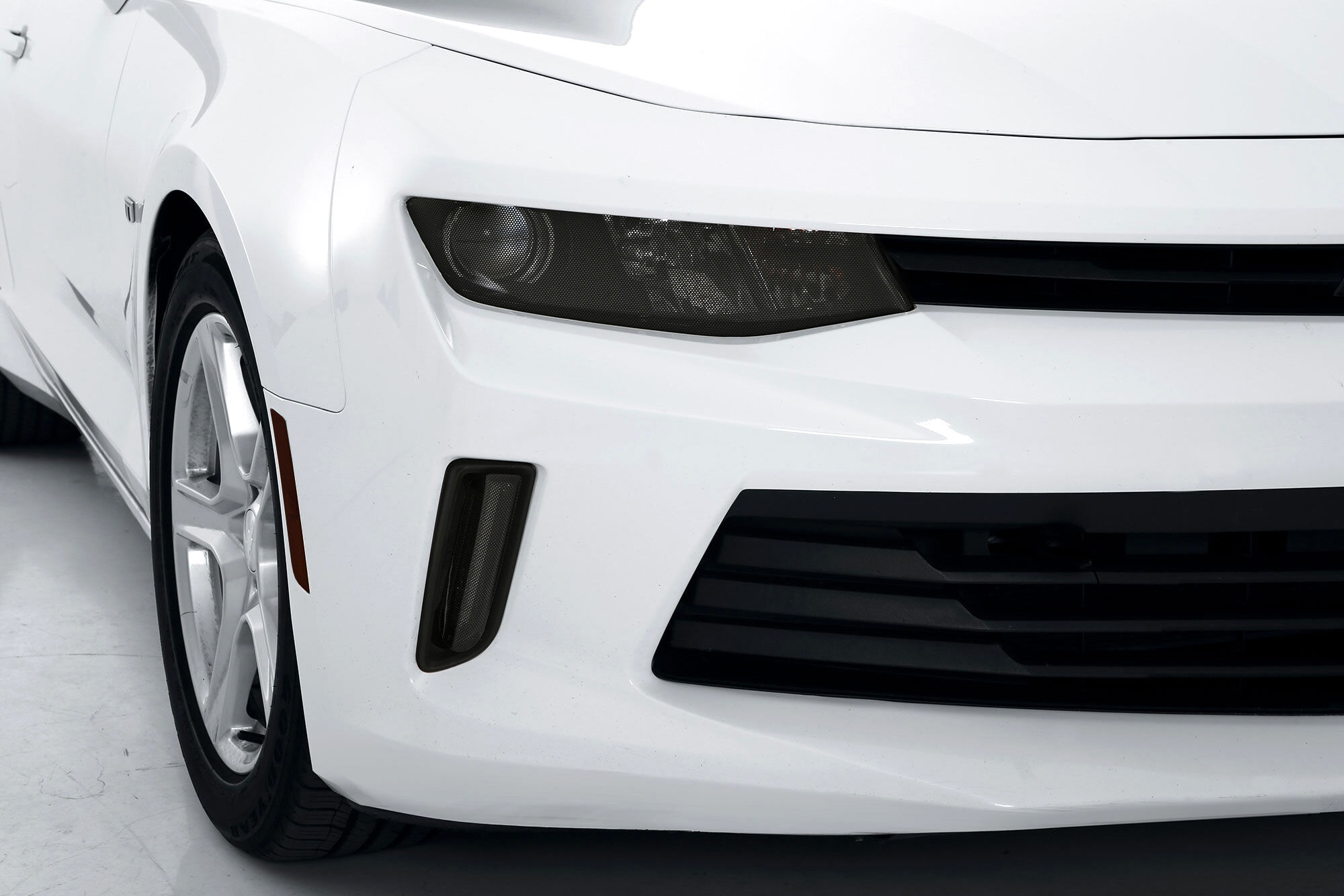 2016-2018 Chevrolet Camaro Headlight Covers 2PC. Carbon-Fiber-Look