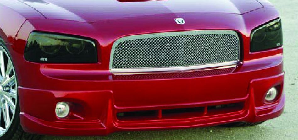 2006-2010 Dodge Charger Headlight Covers 2PC - Carbon Fiber Look - GT0663X