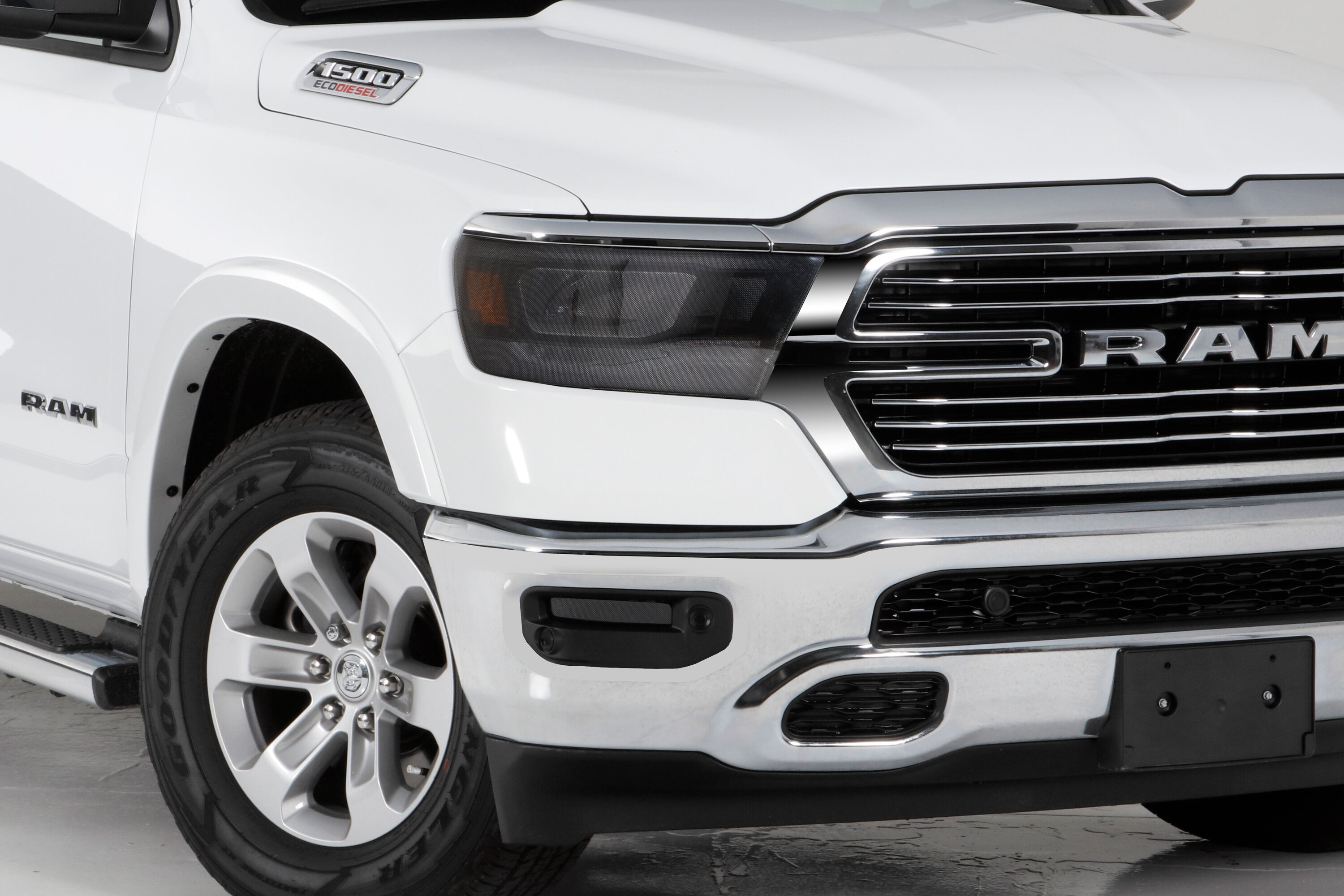 2019-2024 Ram 1500 Big Horn/Laramie/Tradesman/Rebel Headlight Covers 2PC - Carbon Fiber Look - GT0768X