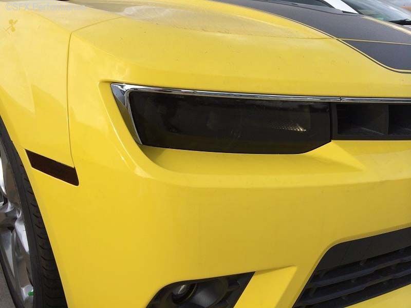 2014-2015 Chevrolet Camaro Headlight Covers 2PC - Smoke - GT0992S