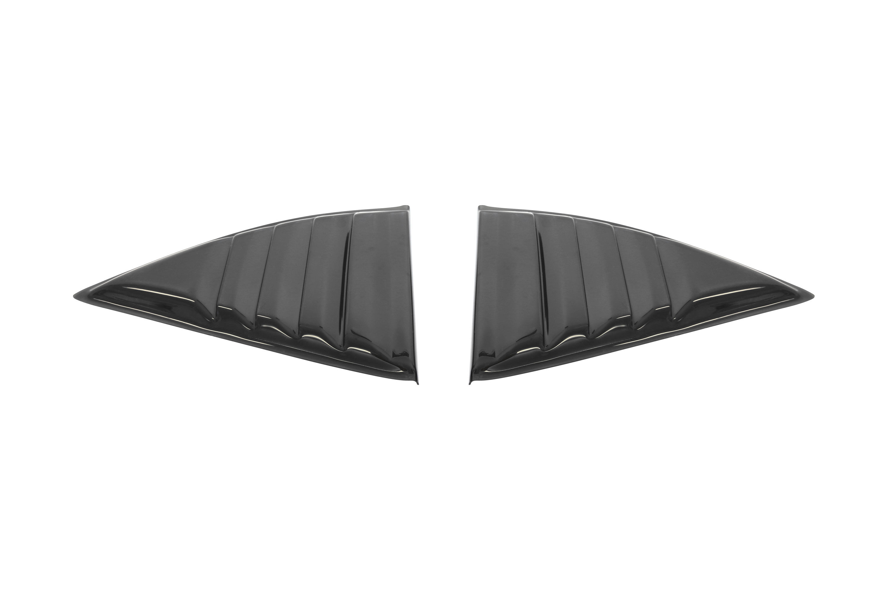 2010-2015 Chevrolet Camaro Louvered Quarter Window Covers - Smoke