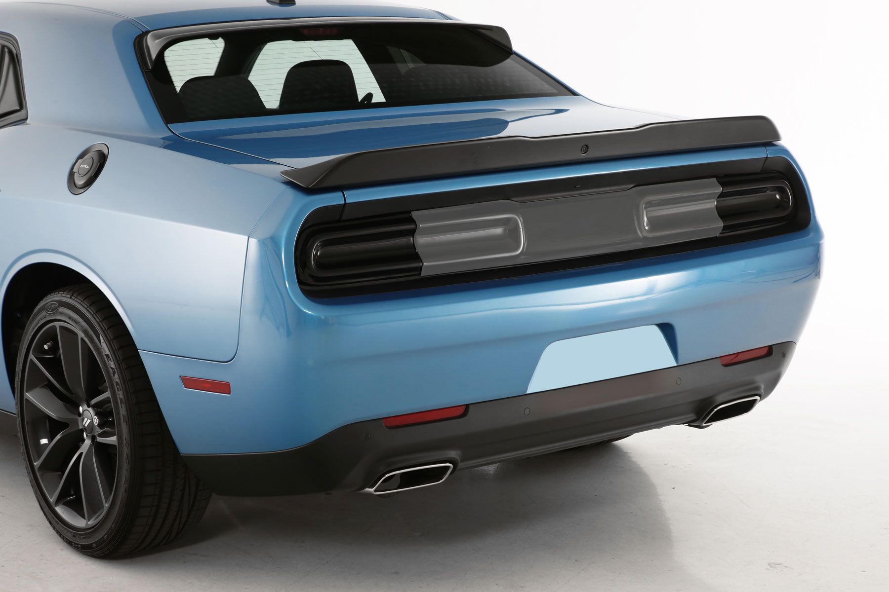 2015-2022 Dodge Challenger Tail Light Covers 2PC - Smoke - GT4174