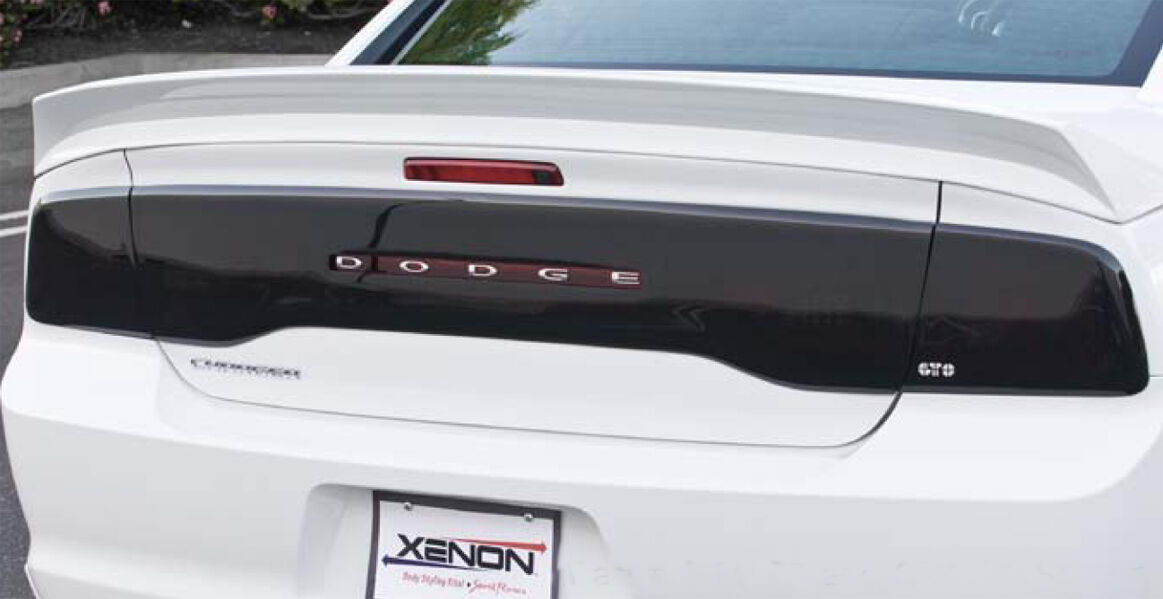 2011-2014 Dodge Charger Tail Light Covers 2PC - Smoke - GT4177