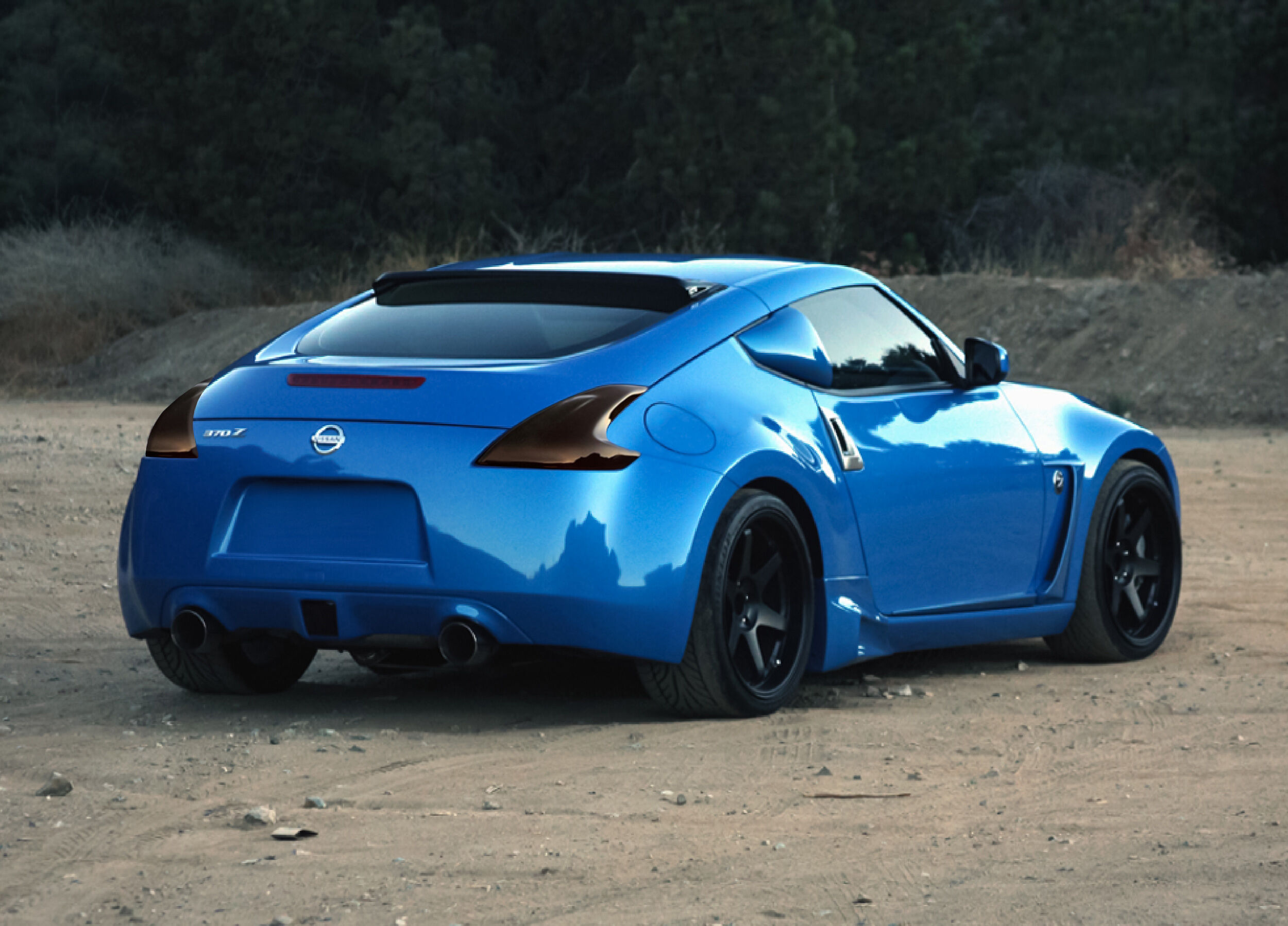 2009-2020 Nissan 370z Tail Light Covers Carbon Fiber Look - GT4278X
