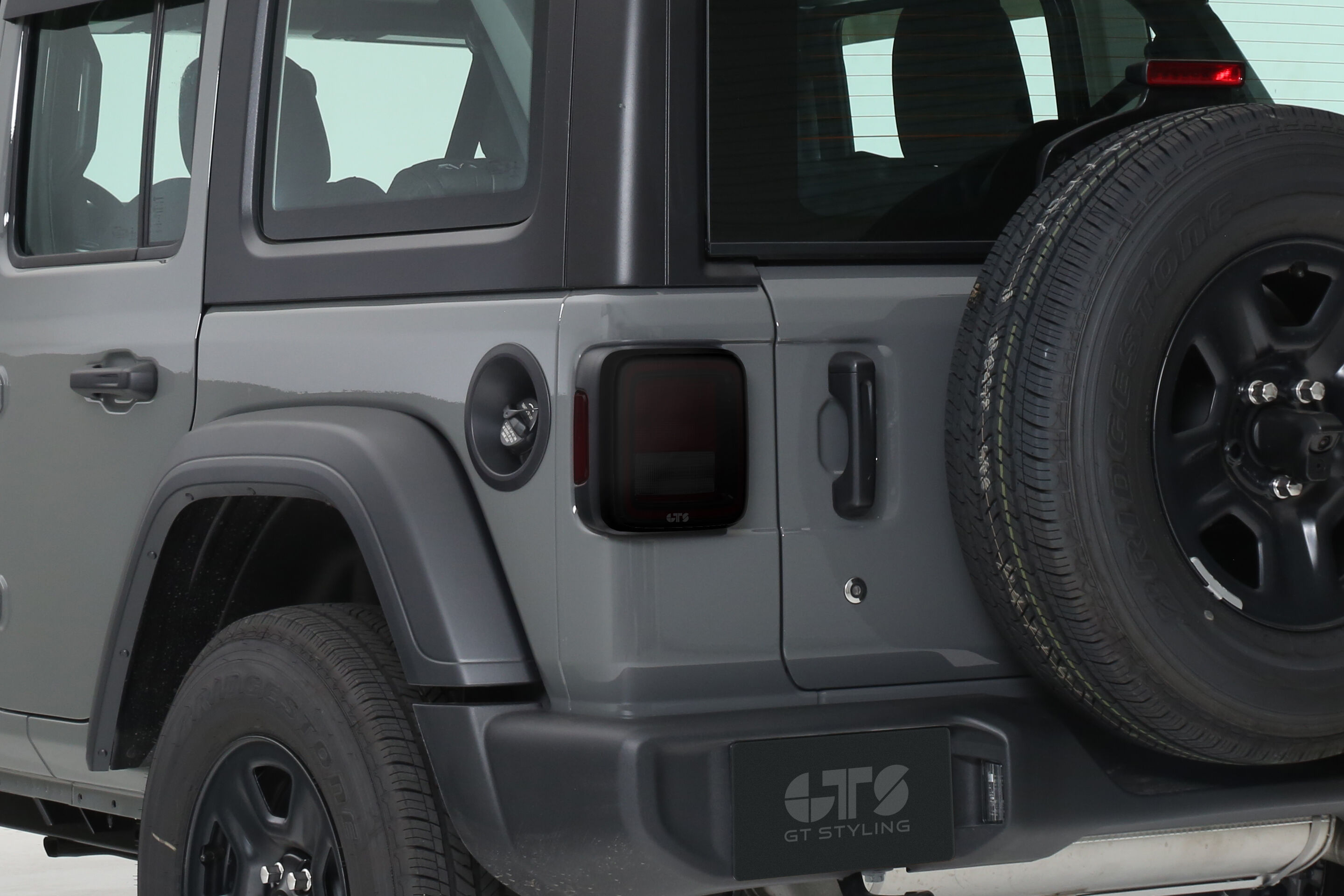 2018-2022 Jeep Wrangler JL/JLU Tail Light Covers 2PC - Smoke - GT4644S