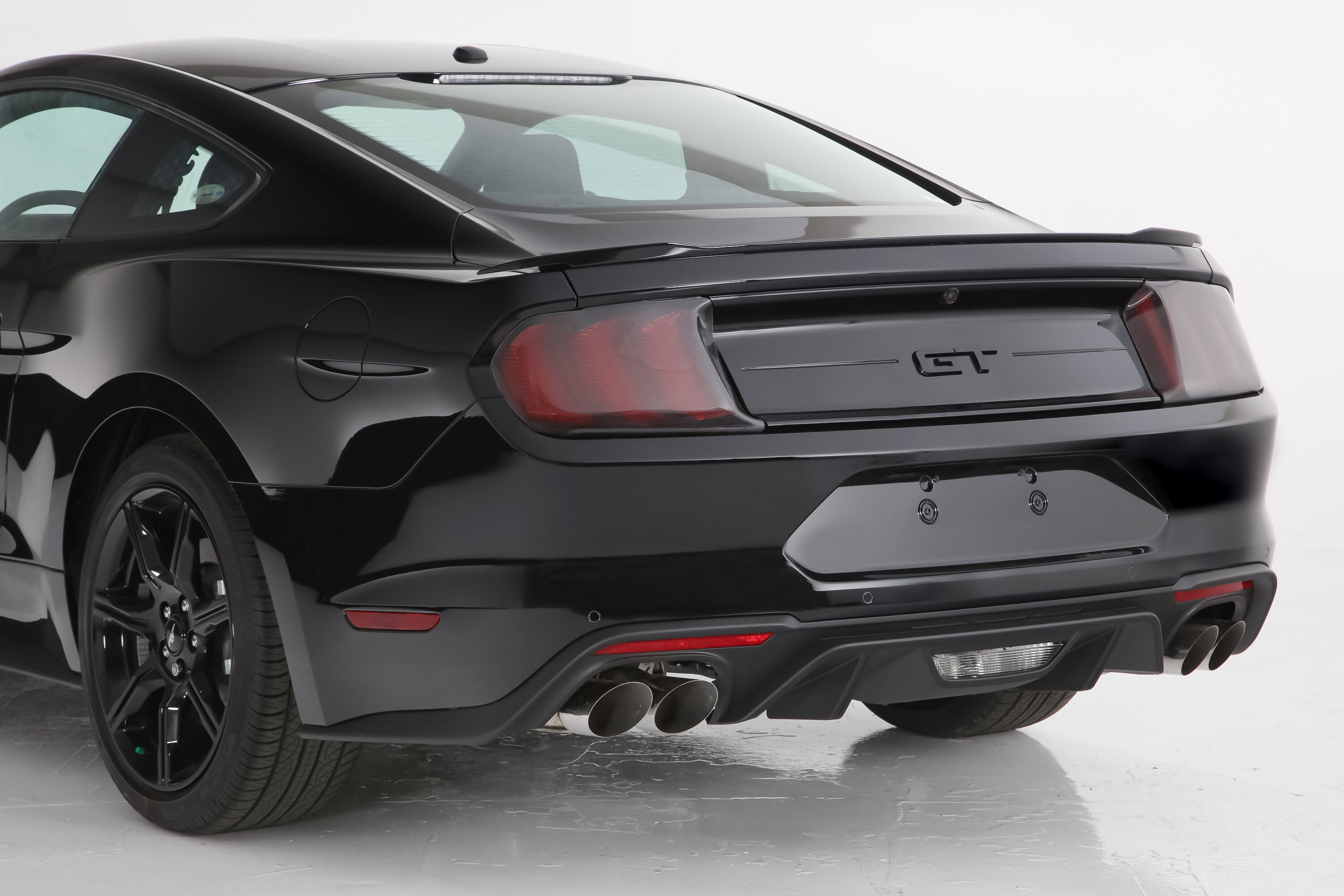 2015-2023 Ford Mustang Tail Light Covers Carbon Fiber Look Finish 2PC - GT4994X