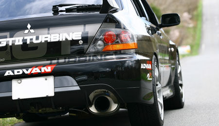 2006-2007 Mitsubishi Lancer EVO HKS Super Turbo Muffler Exhaust System - 31029-A