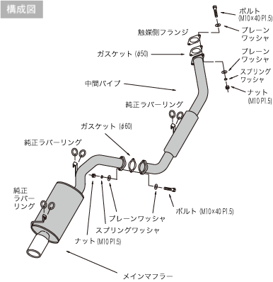 1984-1987 Toyota Levin HKS Legal Exhaust System - 3302-ST029