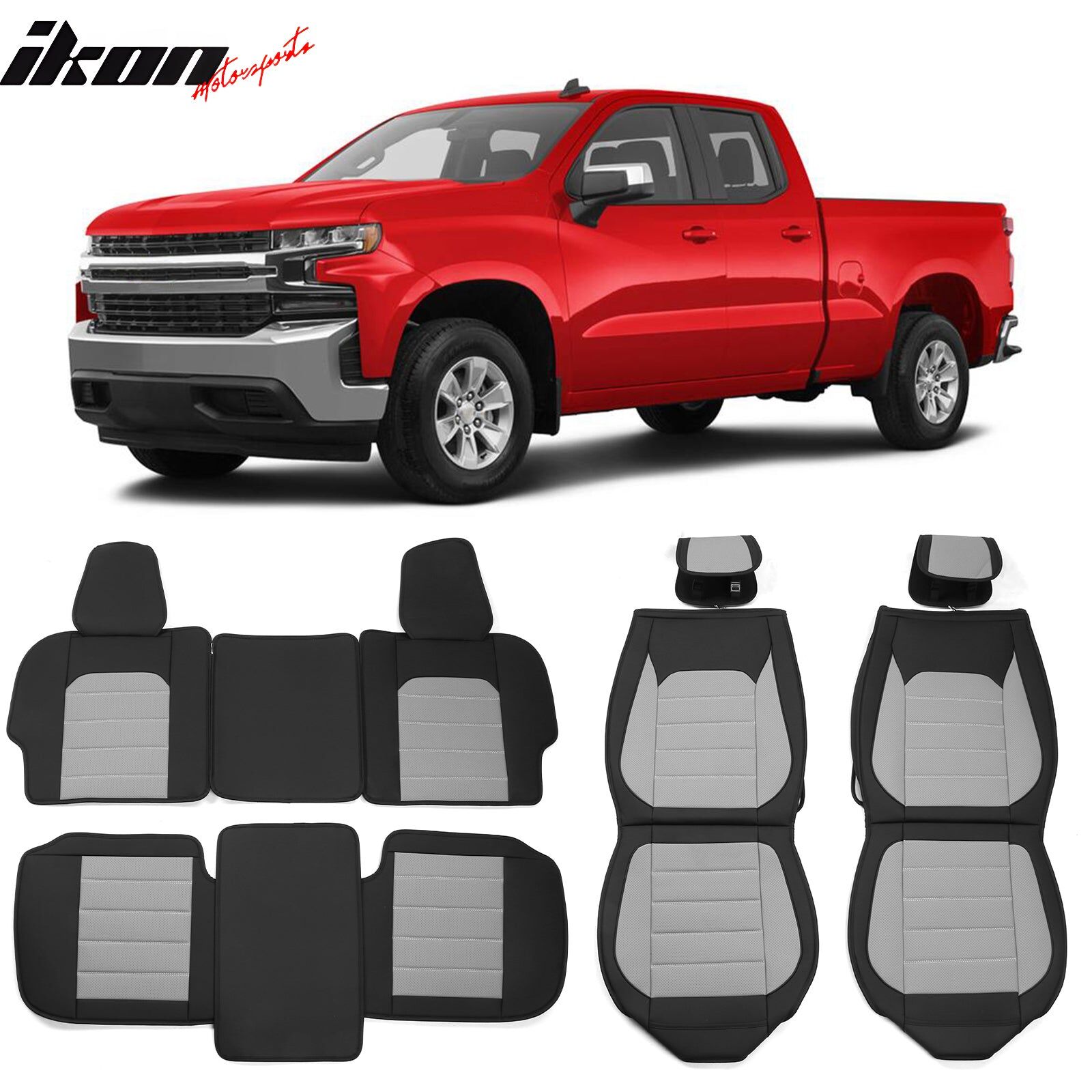 2007-2023 Chevrolet Silverado 2500/2500HD/3500 Backrest Mats w/ Pocket