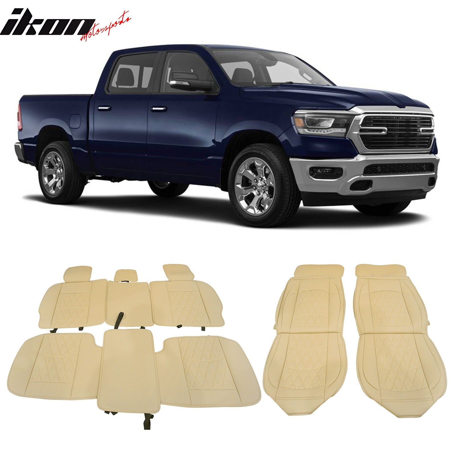 2009-2023 Dodge Ram 1500/2500/3500 Leather Seat Covers 5 Seat