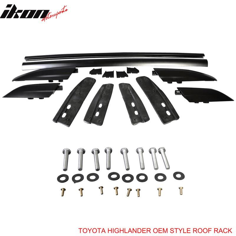 2008-2013 Toyota Highlander OE Style Roof Rack Cross Bar Black