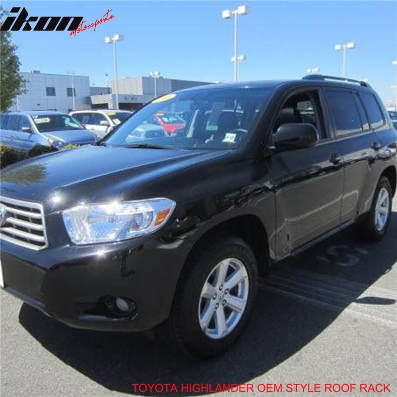 2008-2013 Toyota Highlander OE Style Roof Rack Cross Bar Black