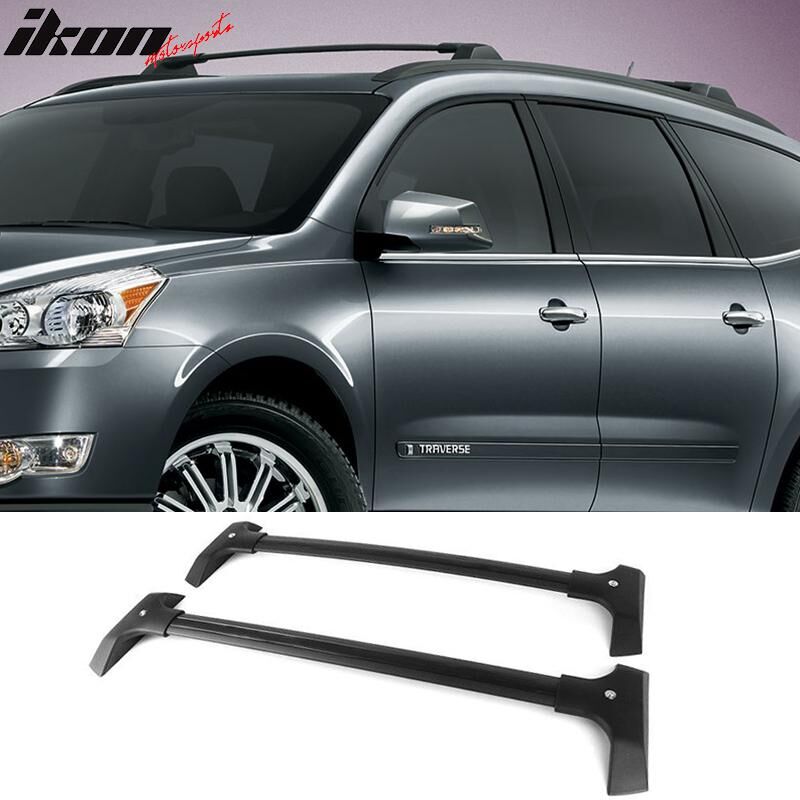 2009-2017 Chevrolet Traverse OE Style Roof Rack Rail Cross Bar Black