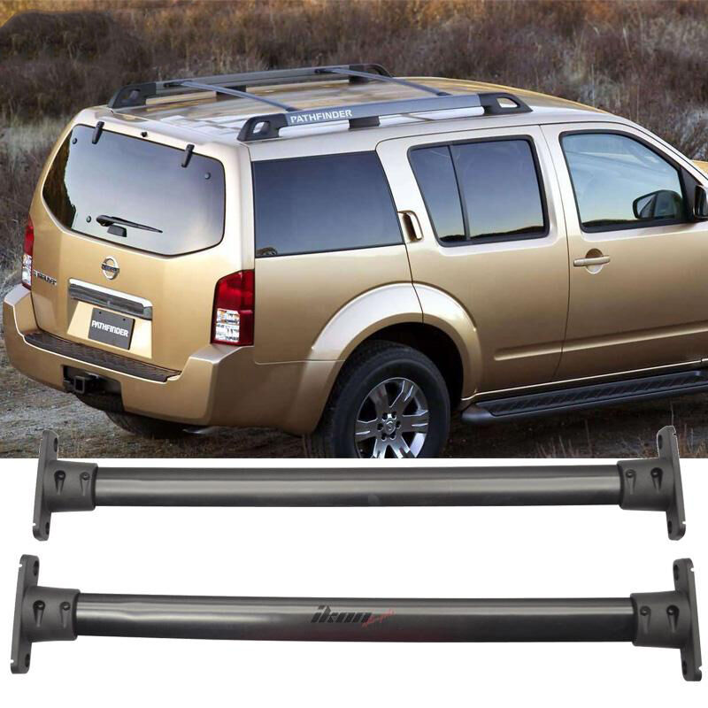2005-2012 Nissan Pathfinder OE Style Roof Rack Rail Cross Bar Black - 5-RRCB-NP05