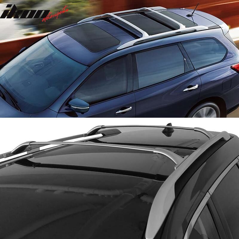 2014-2019 Nissan Rogue OE Style Roof Rack Rail Cross Bar Silver
