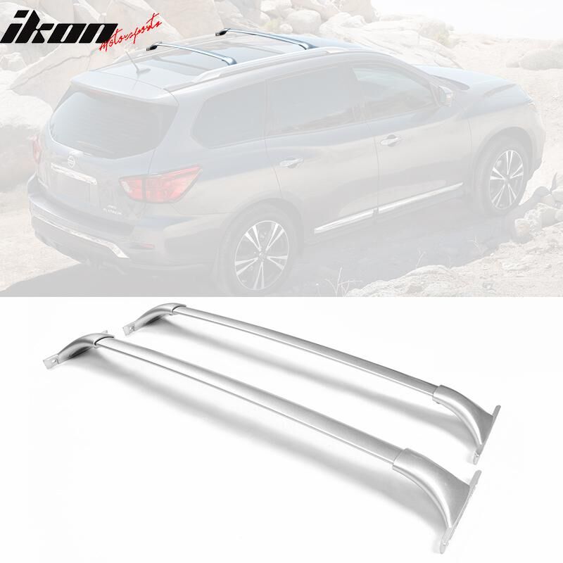 2014-2019 Nissan Rogue OE Style Roof Rack Rail Cross Bar Silver