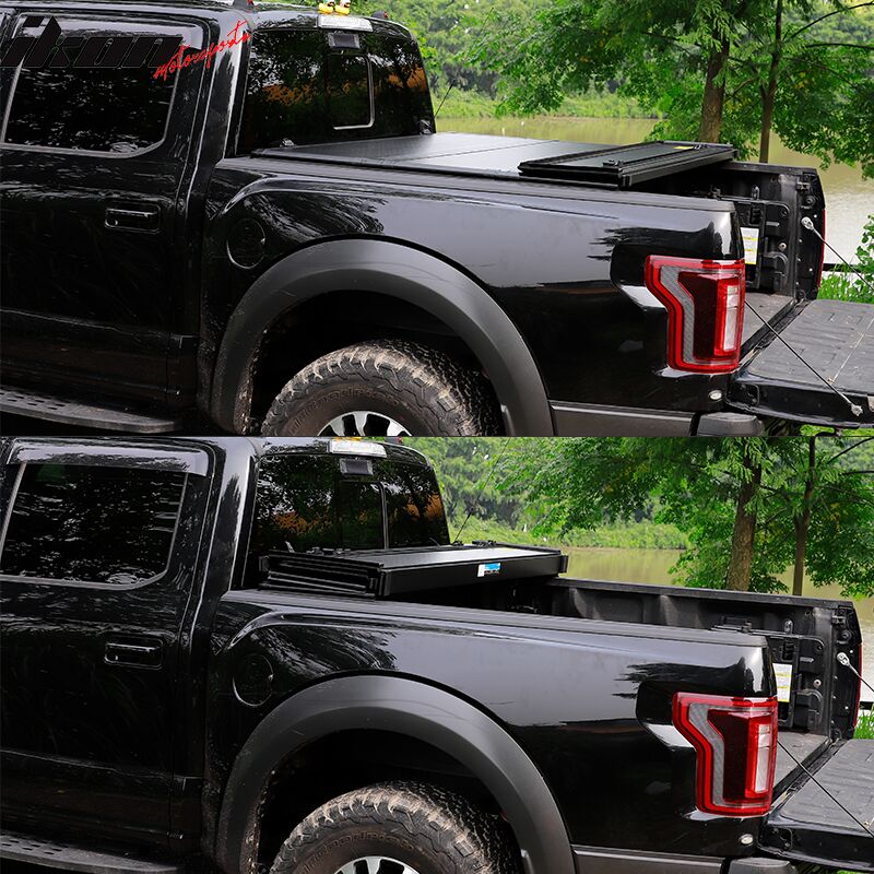 2015-2019 GMC Sierra 2500HD/3500HD 6.5' Hard 4-Fold Tonneau Bed Cover