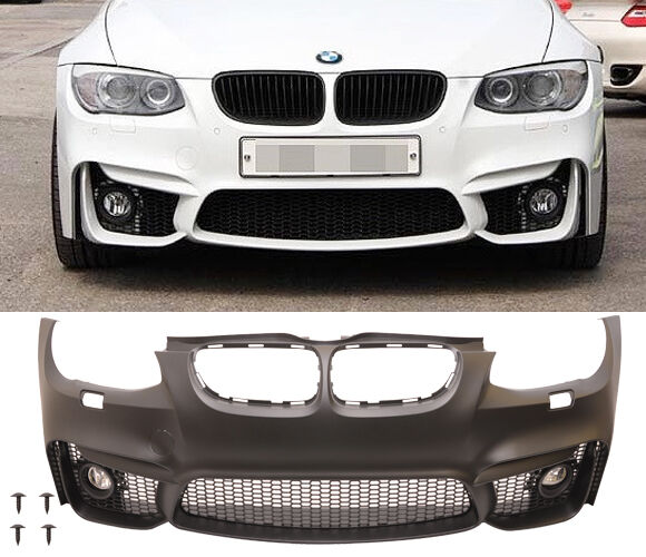 2011-2013 BMW E92 M4-Style Front Bumper Cover Polypropylene + Fog Lights