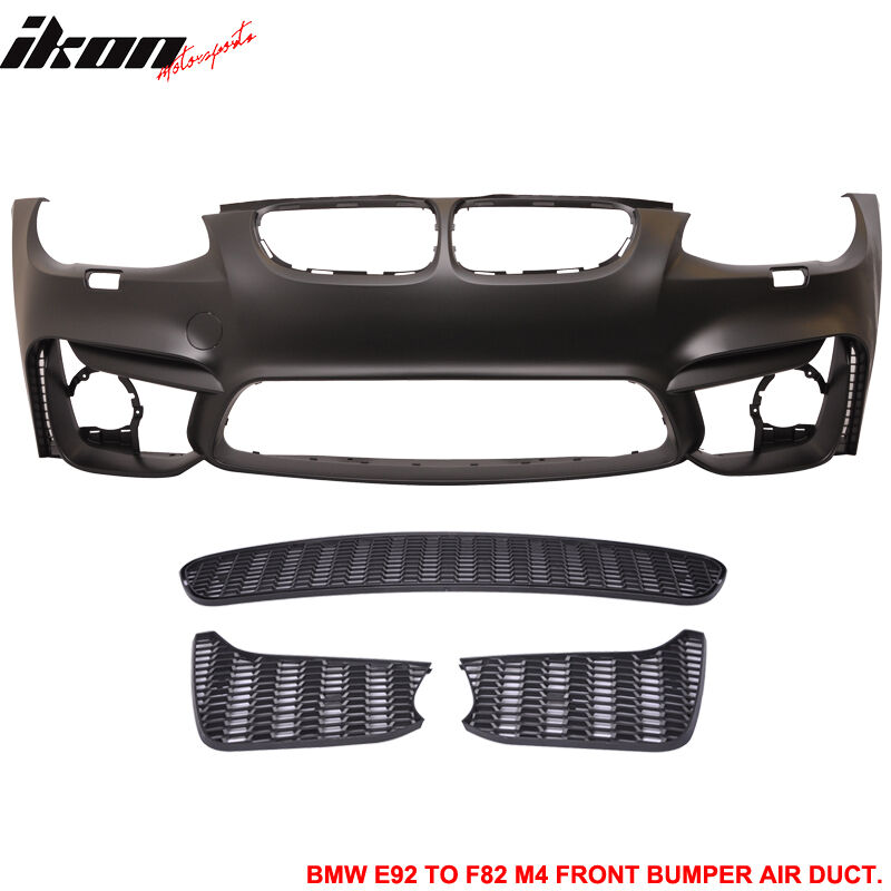 2011-2013 BMW E92 3-Series M4-Style Front Bumper Cover Polypropylene