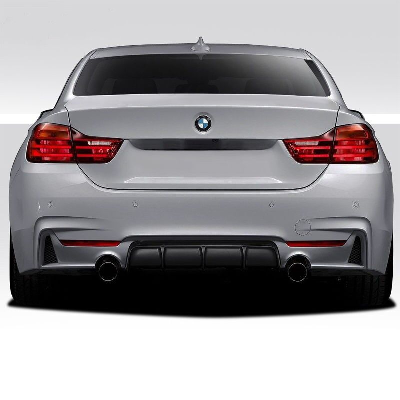 2014-2016 BMW 4-Series 428i F32 Coupe M-Performance Rear Bumper Cover Twin Dual Outlet-Polypropylene