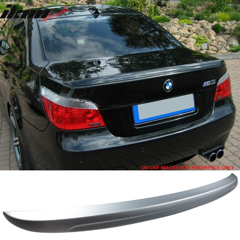 2004-2010 BMW 5-Series E60 Sedan M5 Painted Trunk Spoiler #354 Titanium Silver Metallic