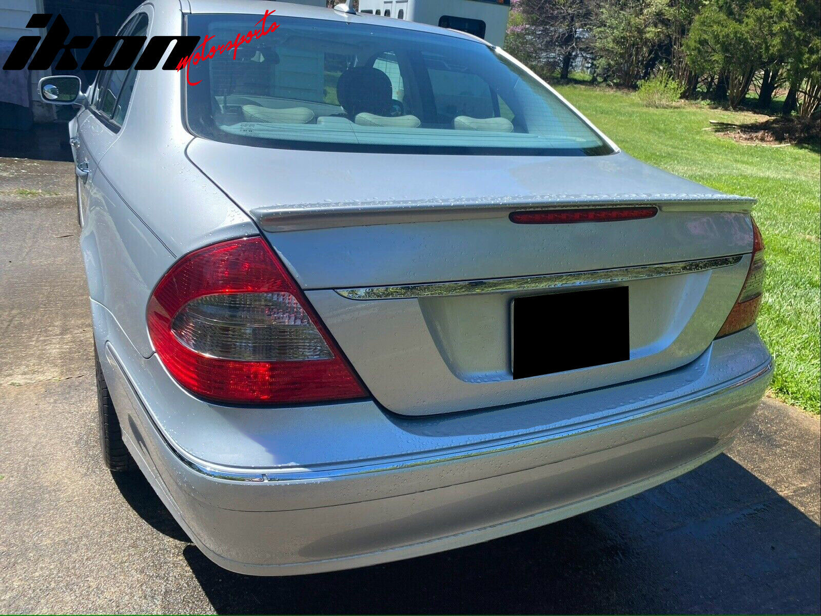 2003-2009 Mercedes Benz E-Class W211 #744 Brilliant Silver Metallic Rear Trunk Spoiler Wing