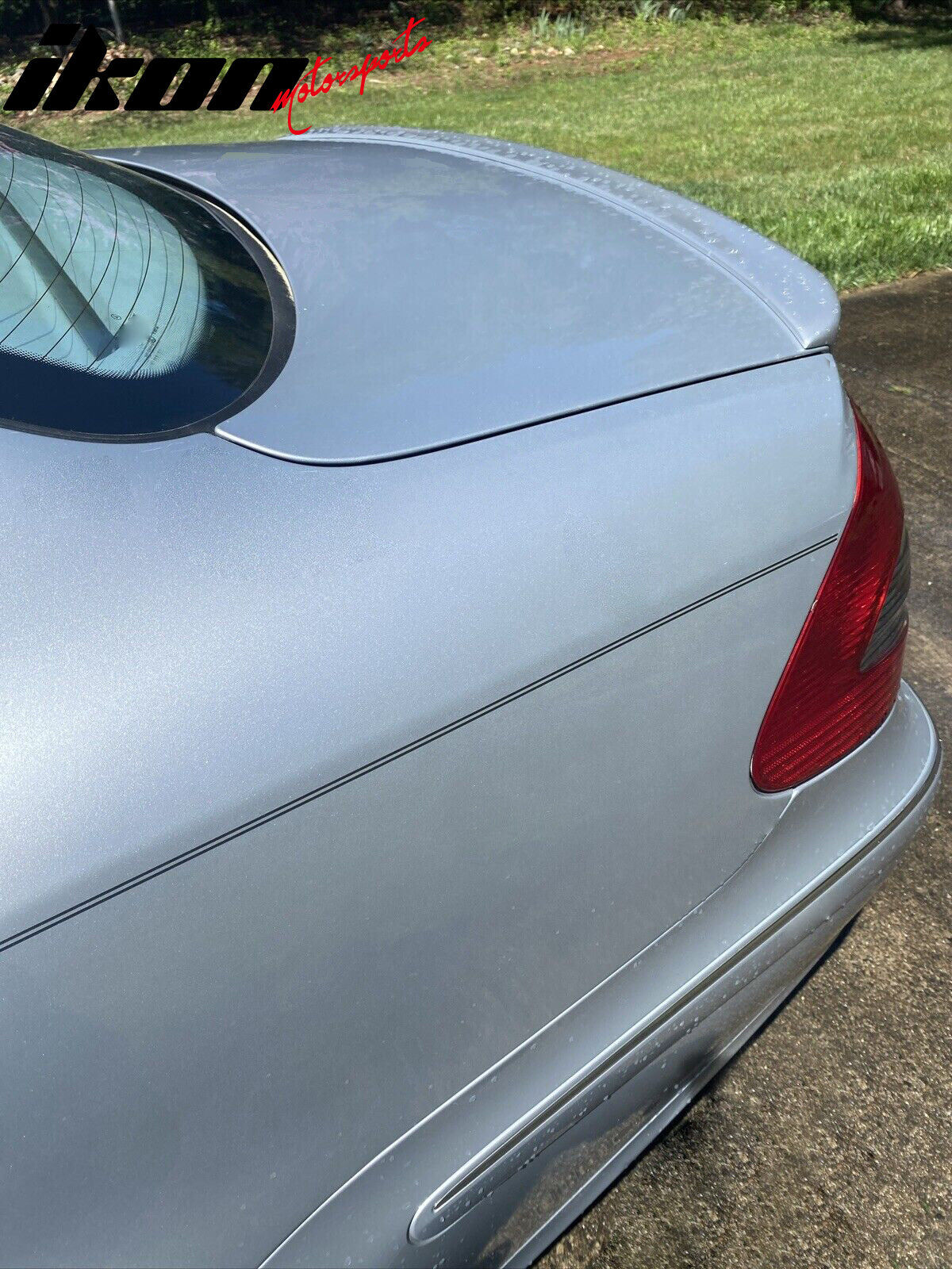 2003-2009 Mercedes Benz E-Class W211 #744 Brilliant Silver Metallic Rear Trunk Spoiler Wing