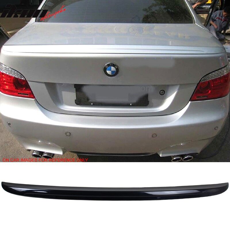 2004-2010 BMW 5-Series E60 M5 Style Trunk Spoiler Painted #416 Carbon Black Metallic