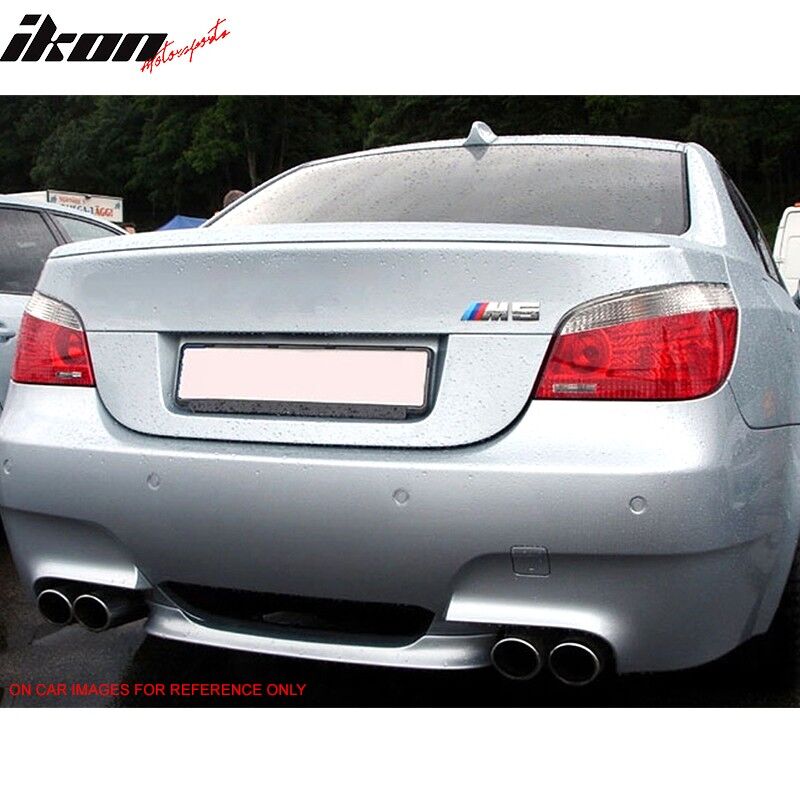 2004-2010 BMW 5-Series E60 M5 Style Trunk Spoiler Painted #416 Carbon Black Metallic