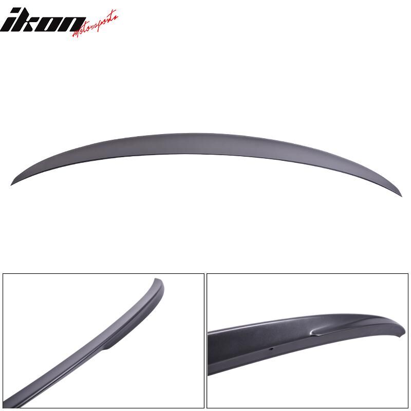 2012-2018 BMW 3-Series F30 Trunk Spoiler/Wing Matte Dark Graphite Metallic #A90