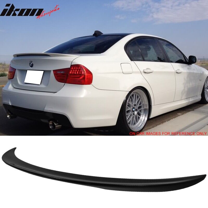2006-2011 BMW 3-Series E90 Sedan Performance Painted Jet Black #668 Trunk Spoiler