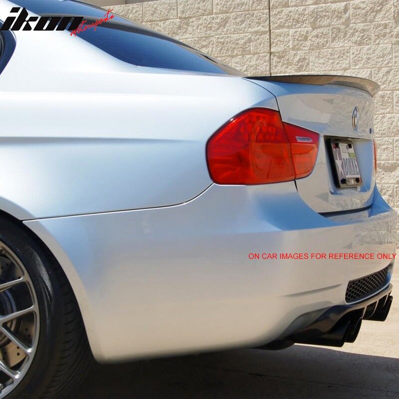 2006-2011 BMW 3-Series E90 Sedan Performance Painted Jet Black #668 Trunk Spoiler