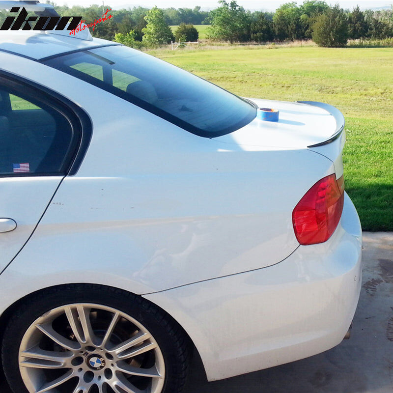 2006-2011 BMW 3-Series E90 Performance Style Carbon Fiber Rear Trunk Spoiler Wing