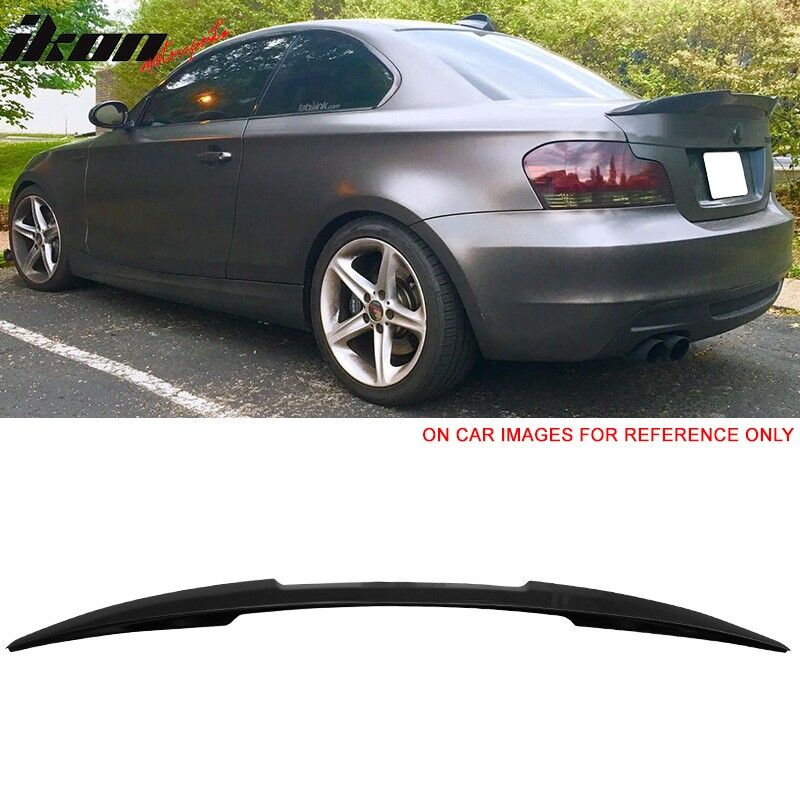 2007-2013 BMW 1-Series E82 M4 Trunk Spoiler Painted #475 Black Sapphire Metallic