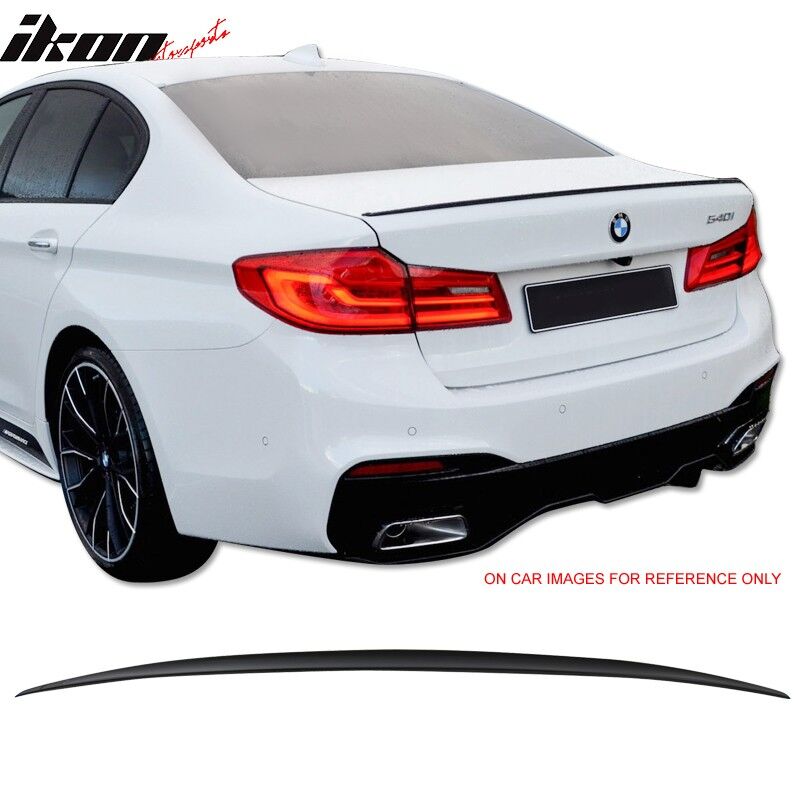 2017-2018 BMW 5-Series G30 Sedan M5 Performance Trunk Spoiler Painted #668 Jet Black