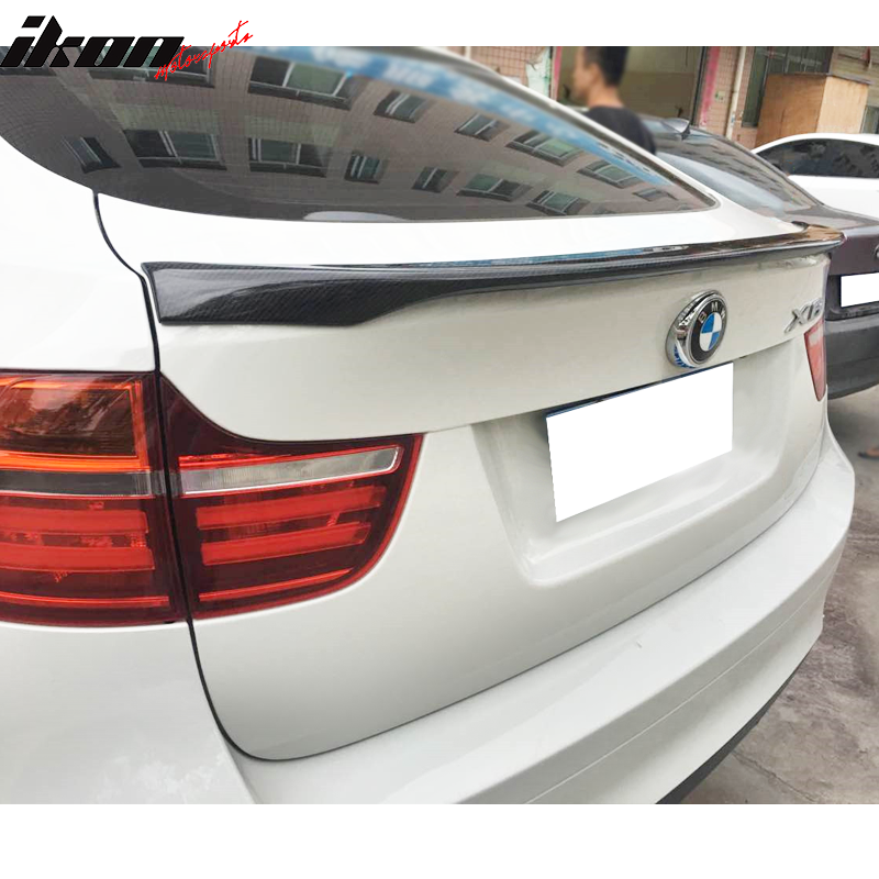 2008-2014 BMW X6 E71 Performance 2 Style Carbon Fiber Rear Trunk Spoiler Wing