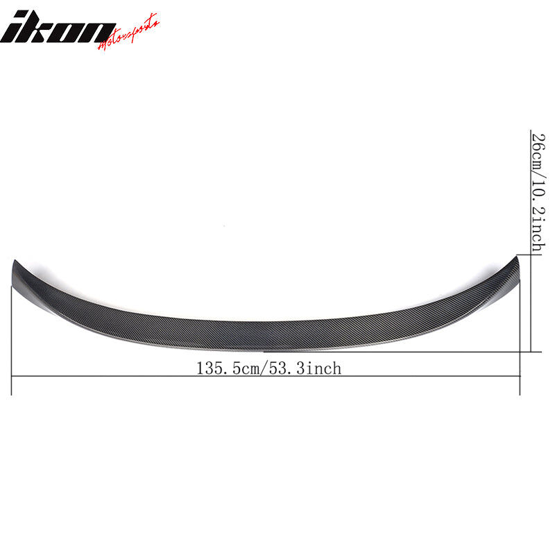 2015-2019 BMW X6 F16 Performance Style Carbon Fiber Rear Trunk Spoiler Wing