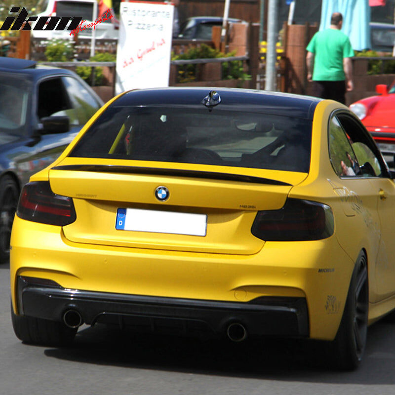 2014-2021 BMW 2-Series F22 Performance Style Carbon Fiber Rear Trunk Spoiler Wing