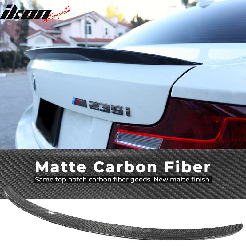 2014-2021 BMW 2-Series F22 Performance Style Carbon Fiber Rear Trunk Spoiler Wing