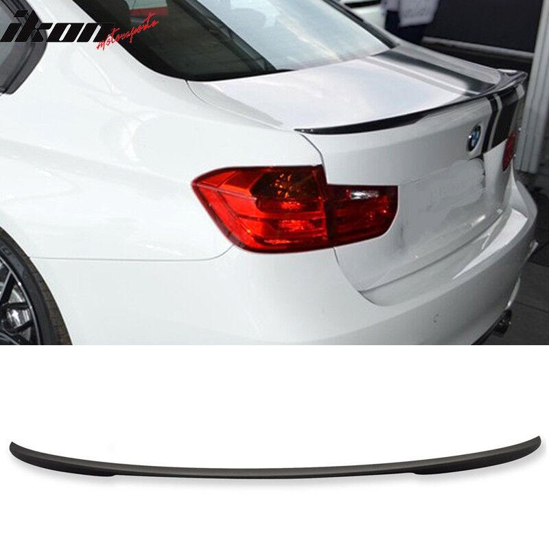 2012-2018 BMW 3-Series F30 Sedan Performance Style Trunk Spoiler Painted Matte Black