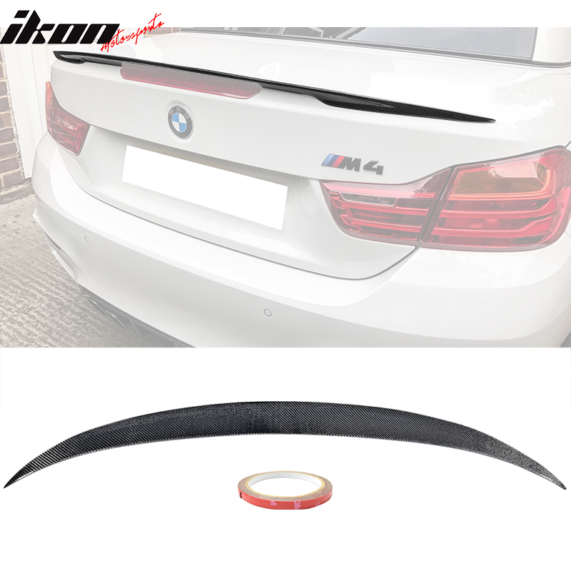 2014-2017 BMW 4-Series Base/M4 F33/F83 Performance Style Carbon Fiber Rear Trunk Spoiler Wing